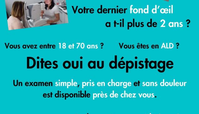 Dépistage gratuit de la rétinopathie diabétique