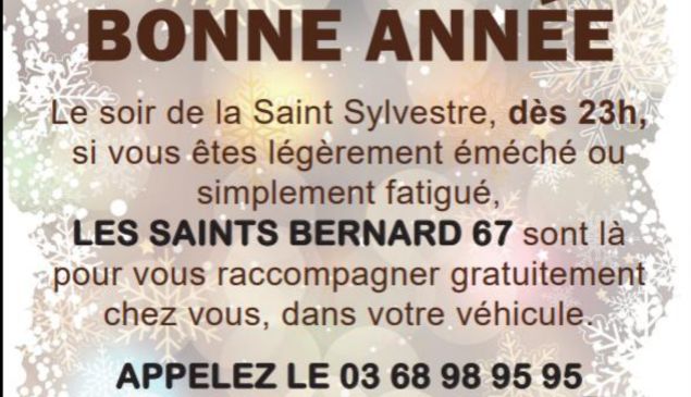 R&eacute;veillon de la Saint-Sylvestre : pensez s&eacute;curit&eacute; ! 