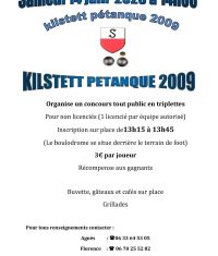 Concours de pétanque à Kilstett – Ouvert à tous