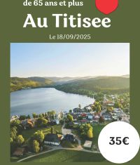 Inscription sortie des seniors au Titisee – Jeudi 18 septembre 2025