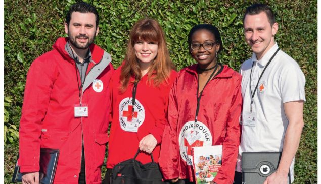 La Croix-Rouge Française en porte-à-porte à Kilstett