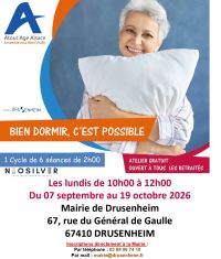 Atelier sénior « Bien dormir, c'est possible ! »