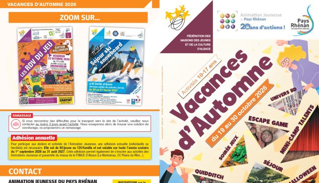 Vacances d’automne : un max d’activités pour les 10-17 ans !