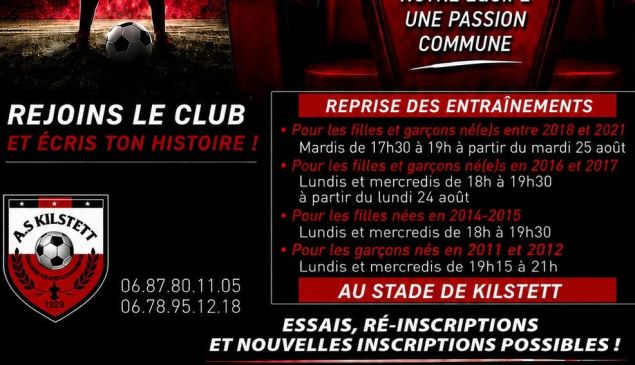 Reprise des entraînements à l'AS Kilstett