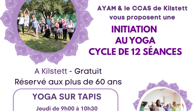 Initiation au yoga - novembre 2025 à mai 2026