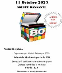 Soirée dansante Années 80 - Pétanque
