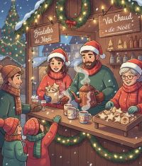 Vente de bredeles et de vin chaud